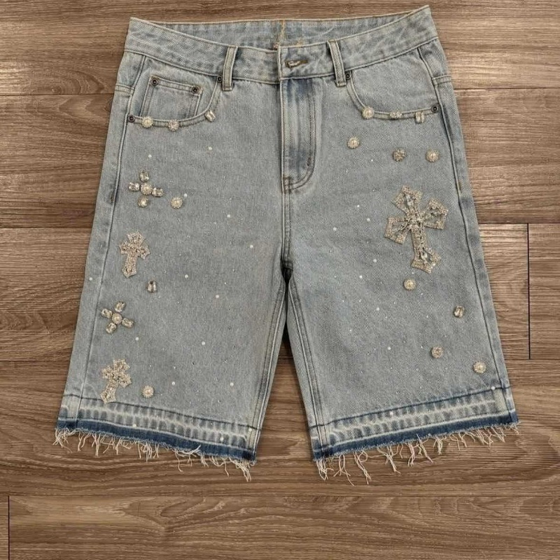 Embroidery Effect - Deeptown Y2k Gothic Cross Diamond Embroidery