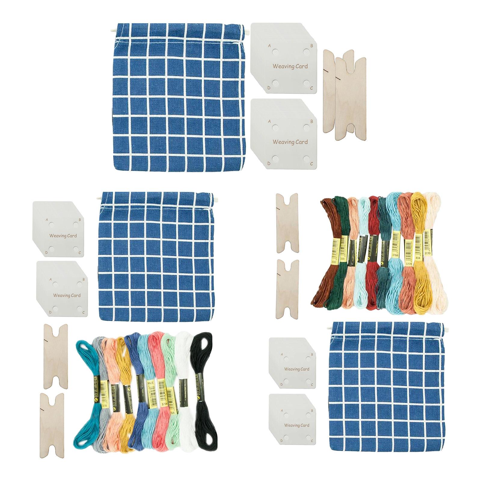 Embroidery Bracelet - Plastic Tablet Weaving Cards Set Weaving