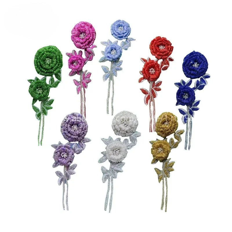 Embroidery Roses - NEW Multicolor Handmade Beaded Rose Breast
