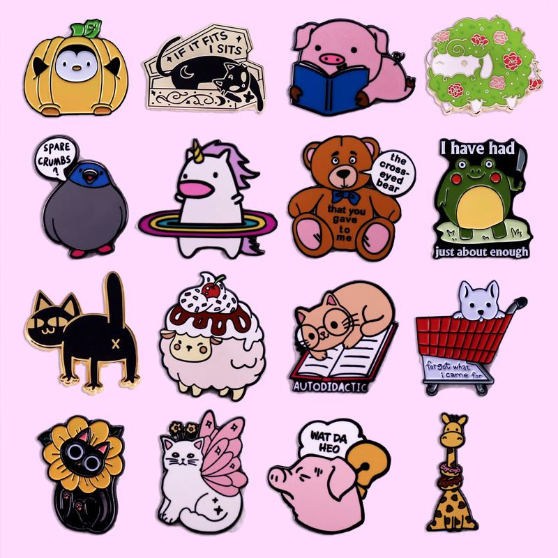 Embroidery Unicorn - Cute Animal Enamel Pin Kawaii Sheep