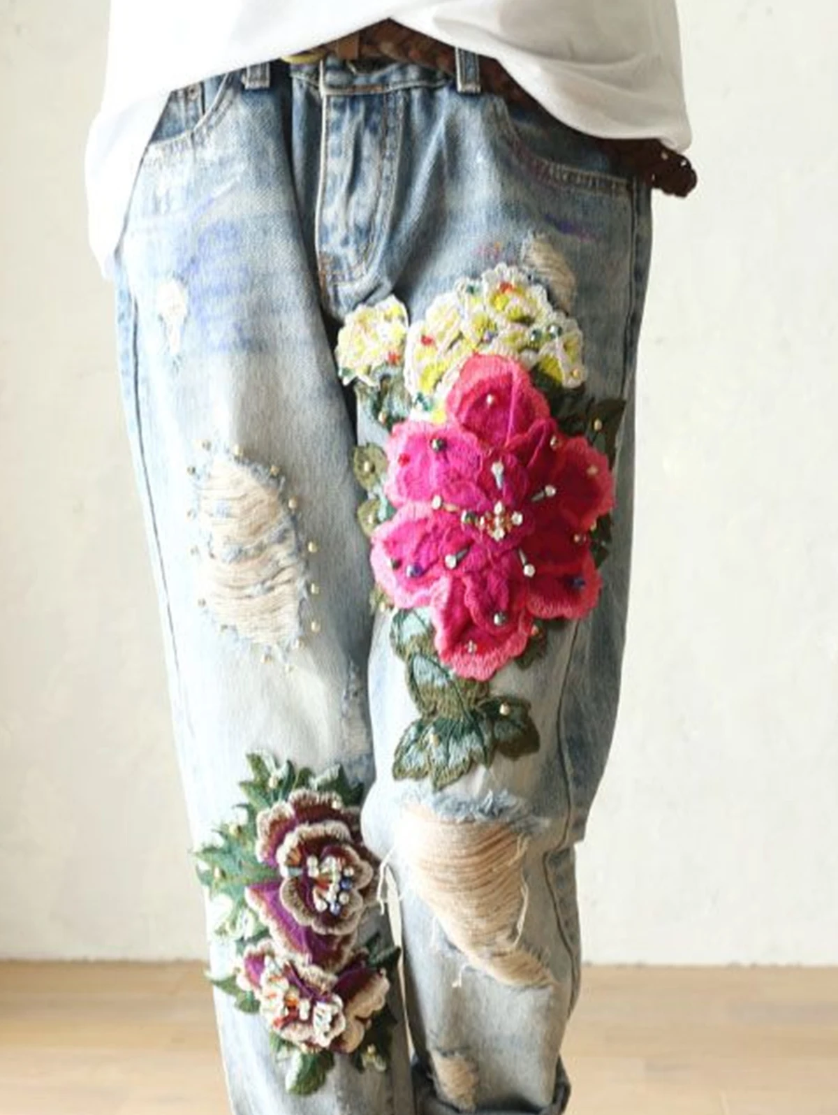 Women's Elegant Floral Embroid - Embroidery Effect ulasan dan harga