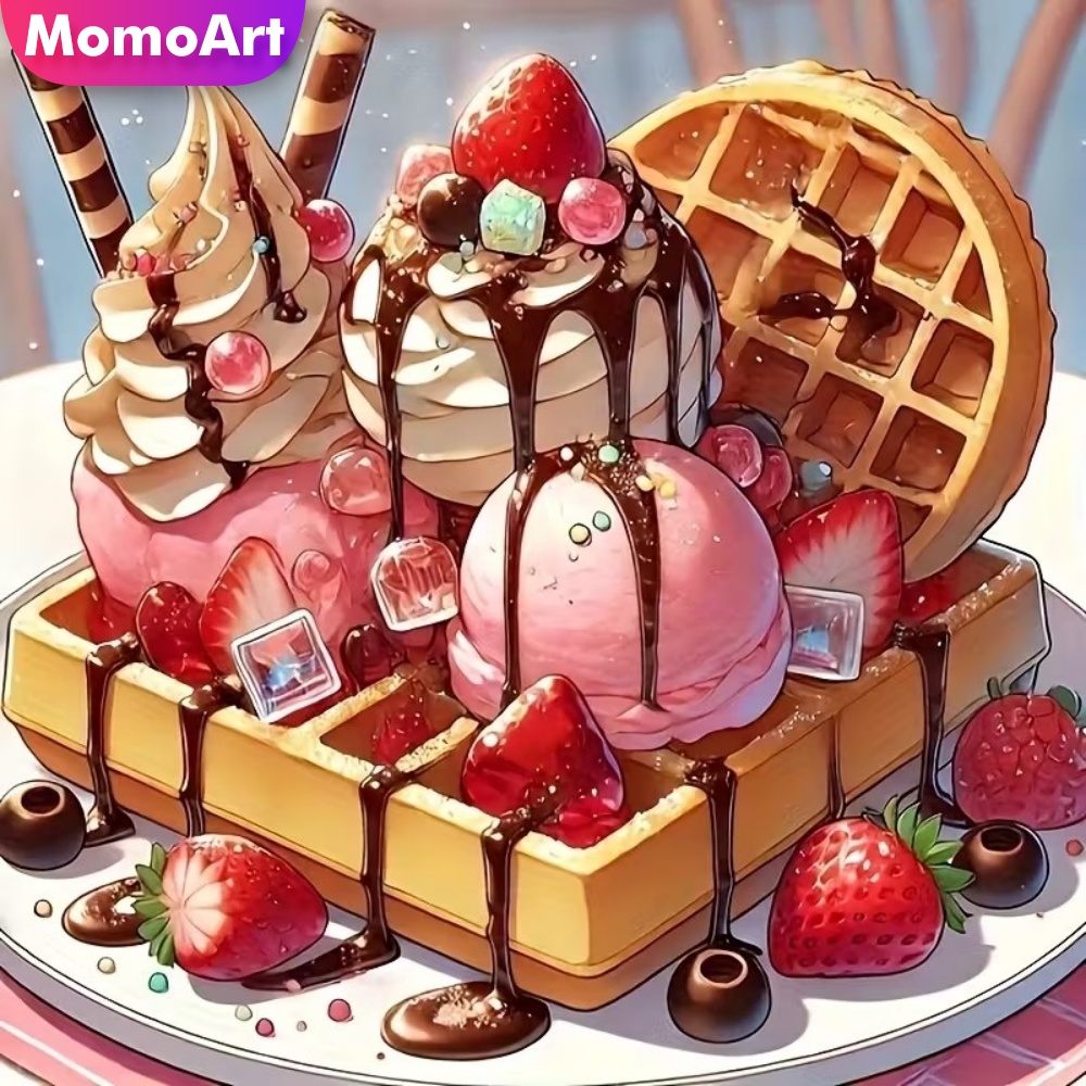 Momoart Diamond Embroidery Ice - Embroidery Cream ulasan dan harga
