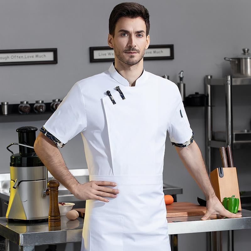 Summer Catering Short Sleeve B - Embroidery Kitchen ulasan dan harga