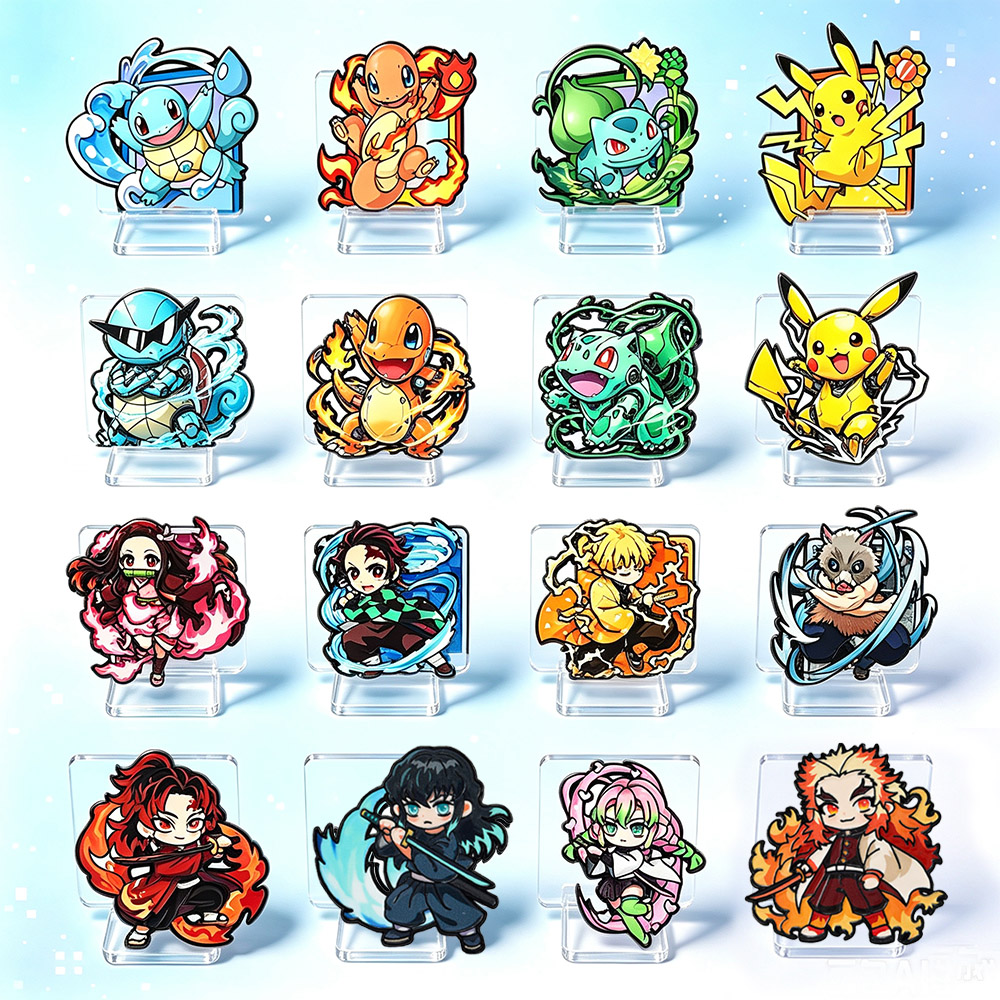 8Pcs Anime Pokemon & Demon Sla - Embroidery Reddit ulasan dan harga