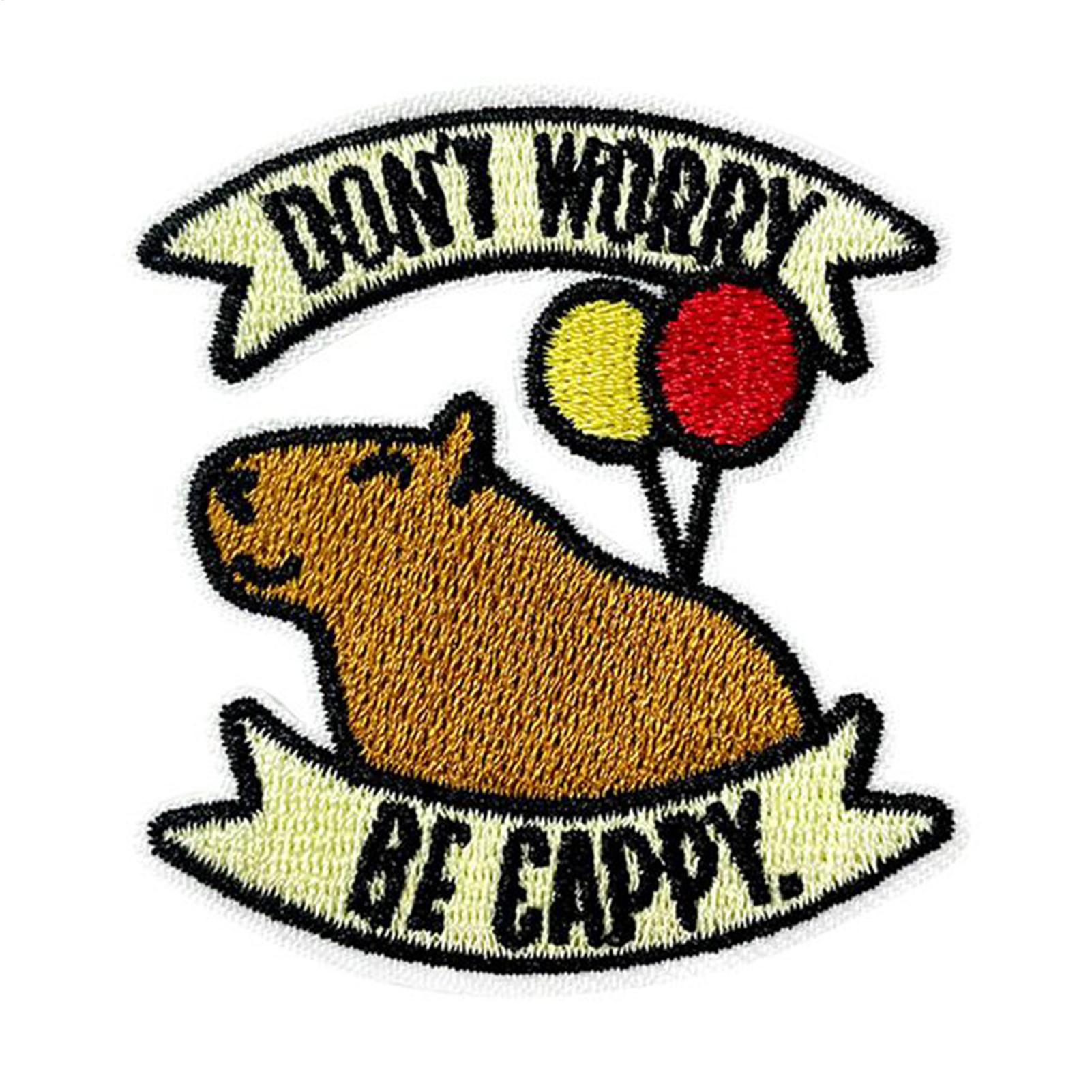 Iron On Patches Animals Capyba - Embroidery Backpack Kit ulasan dan harga