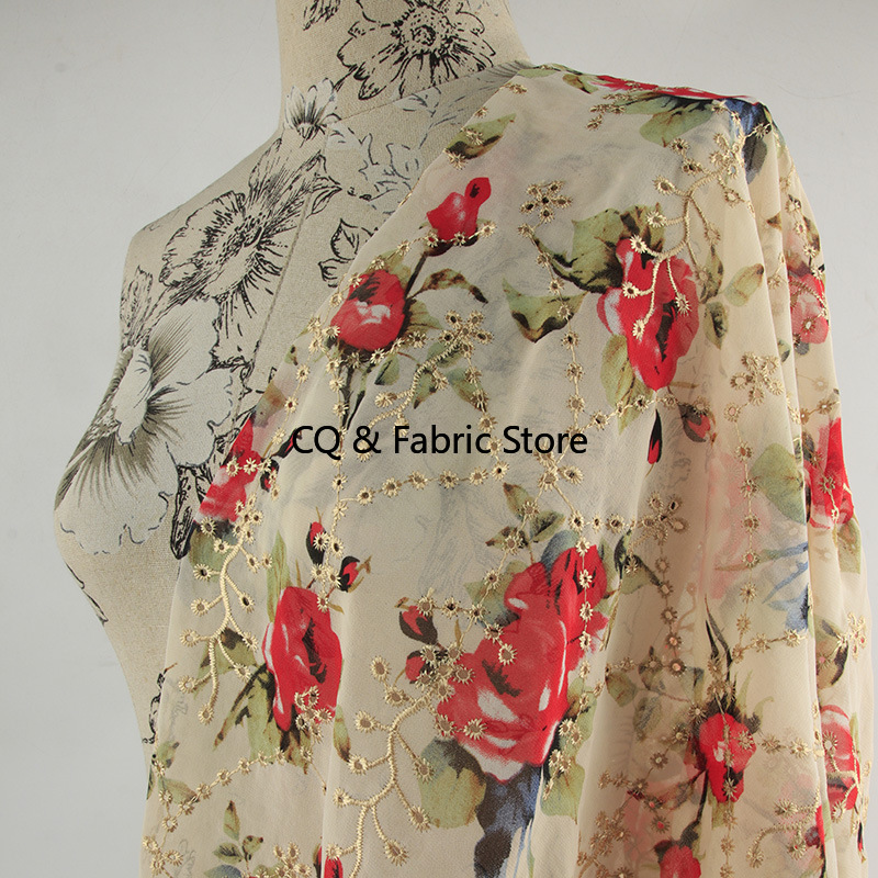 New rose pattern embroidery pr - Embroidery Roses ulasan dan harga