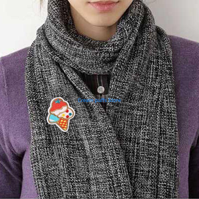 50LE 20Pcs Cartoon Lollipop Ic - Embroidery Cream ulasan dan harga