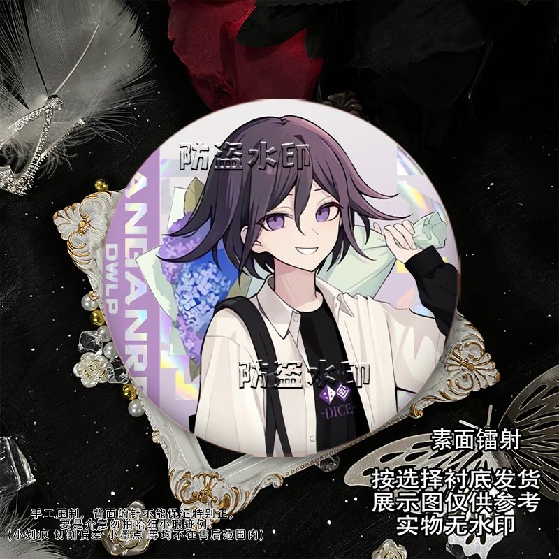 58mm Danganronpa Kokichi Oma N - Embroidery Reddit ulasan dan harga