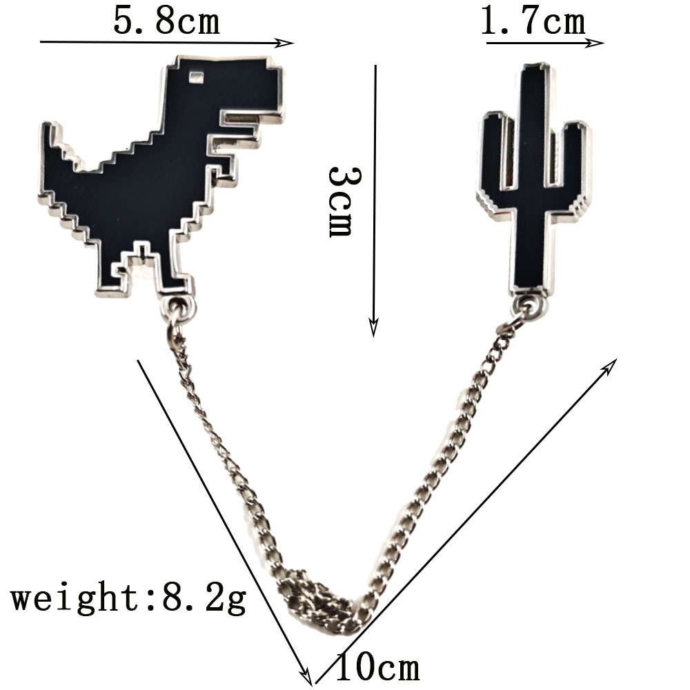 Pixel T-Rex Dinosaur Cactus En - Embroidery Bracelet ulasan dan harga