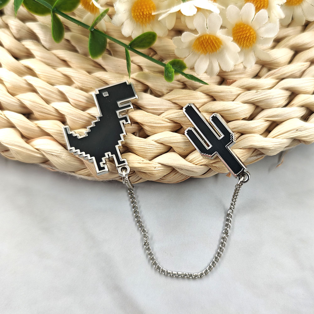 Pixel T-Rex Dinosaur Cactus En - Embroidery Bracelet ulasan dan harga