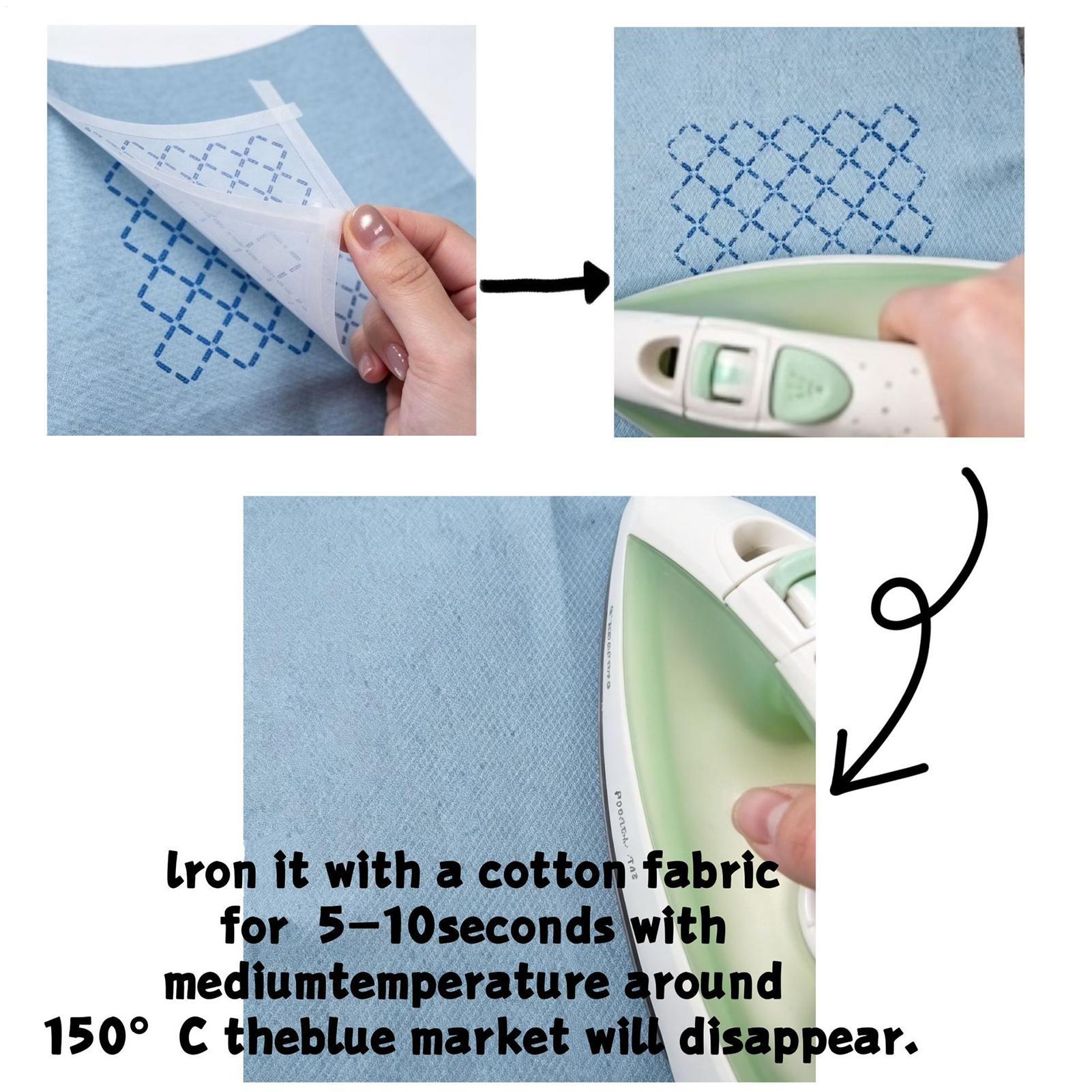 40g/can Heat Erasable Fabric C - Embroidery Cream ulasan dan harga