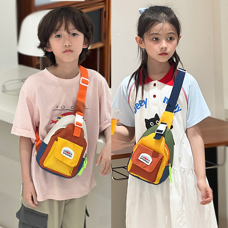 New Fashion Kids Chest Bag Uni - Embroidery Font ulasan dan harga