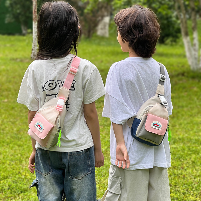 New Fashion Kids Chest Bag Uni - Embroidery Font ulasan dan harga