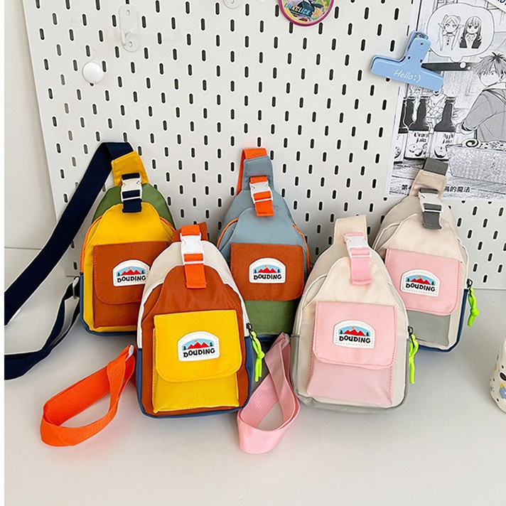 New Fashion Kids Chest Bag Uni - Embroidery Font ulasan dan harga