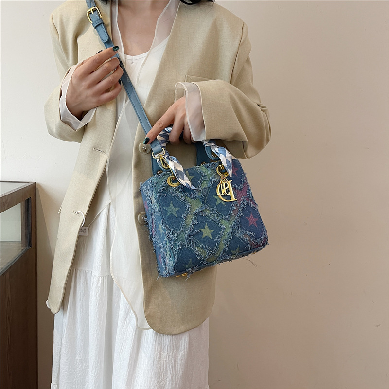 Y2K Women's New Denim Star Han - Embroidery Font ulasan dan harga