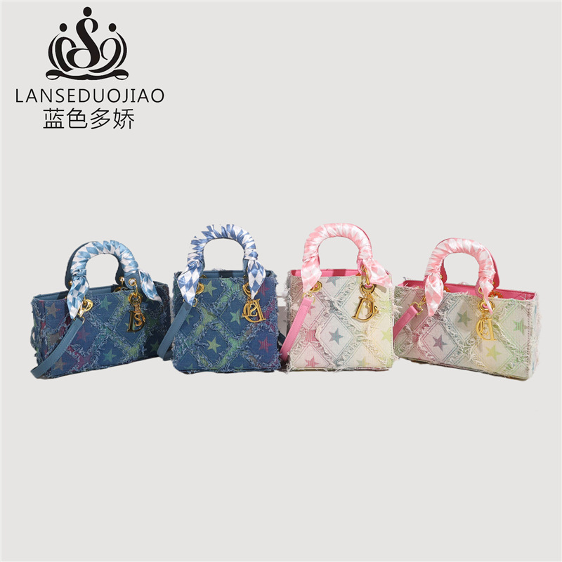 Y2K Women's New Denim Star Han - Embroidery Font ulasan dan harga