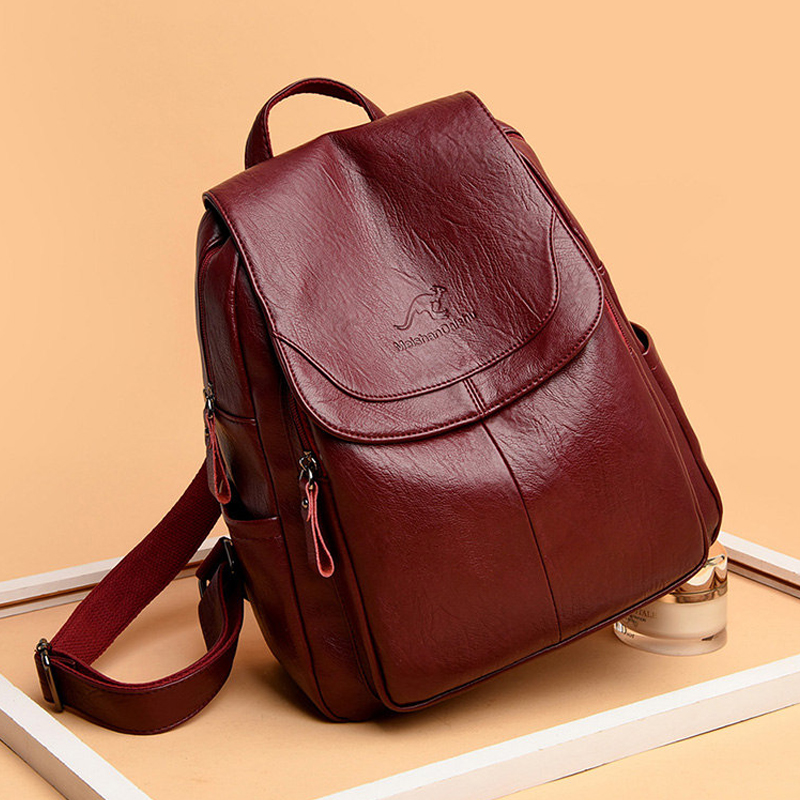 9 Color Women Soft Leather Bac - Embroidery Font ulasan dan harga