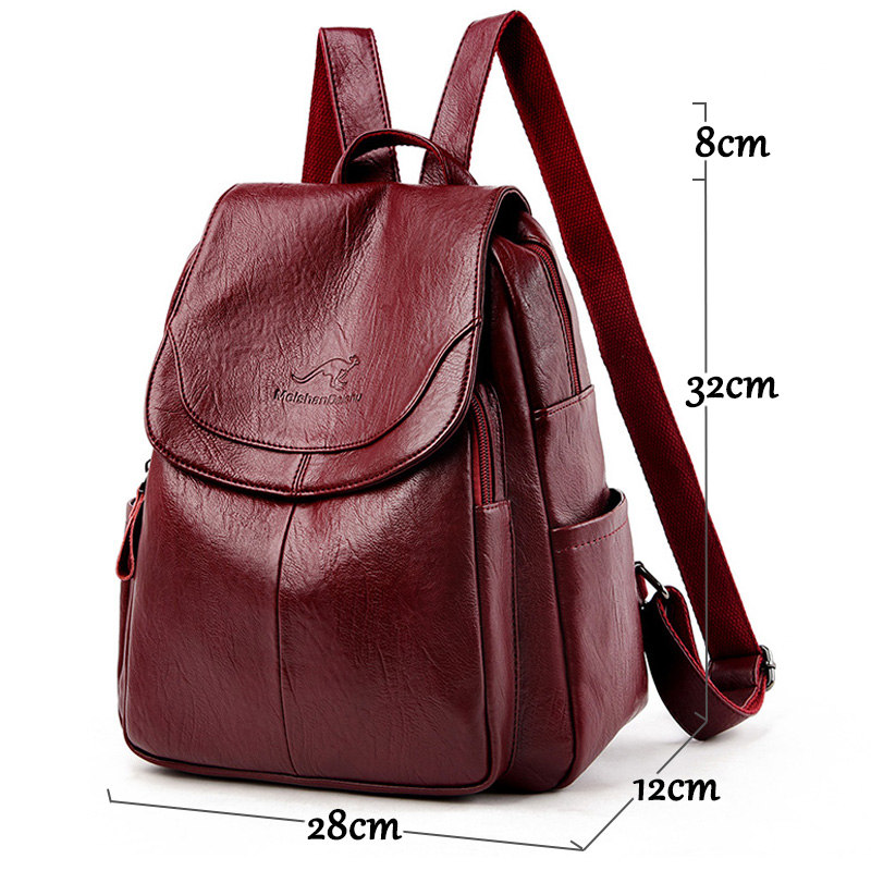 9 Color Women Soft Leather Bac - Embroidery Font ulasan dan harga
