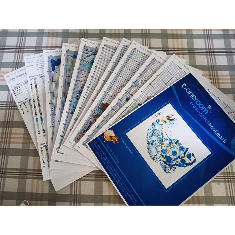 Cross Stitch Kit DIY Set  Flow - Embroidery Backpack Kit ulasan dan harga
