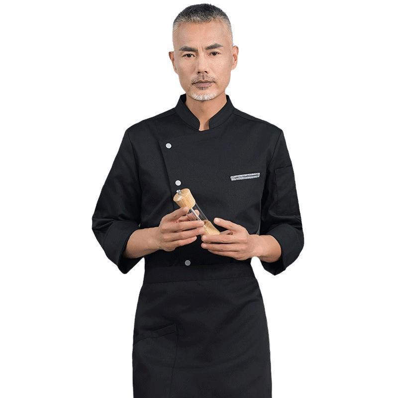 Men's Catering Long Sleeve Bre - Embroidery Kitchen ulasan dan harga