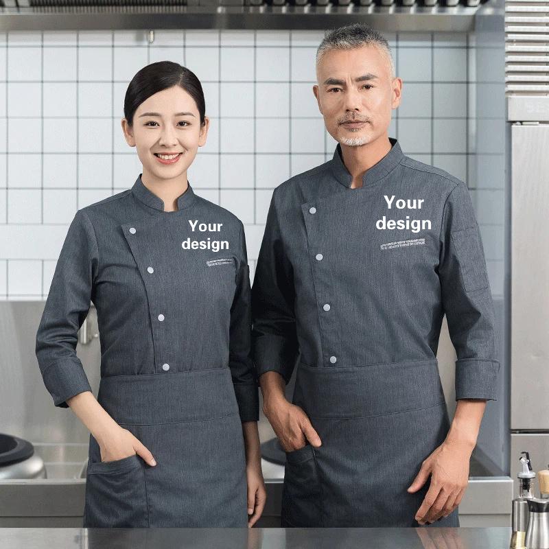 Men's Catering Long Sleeve Bre - Embroidery Kitchen ulasan dan harga