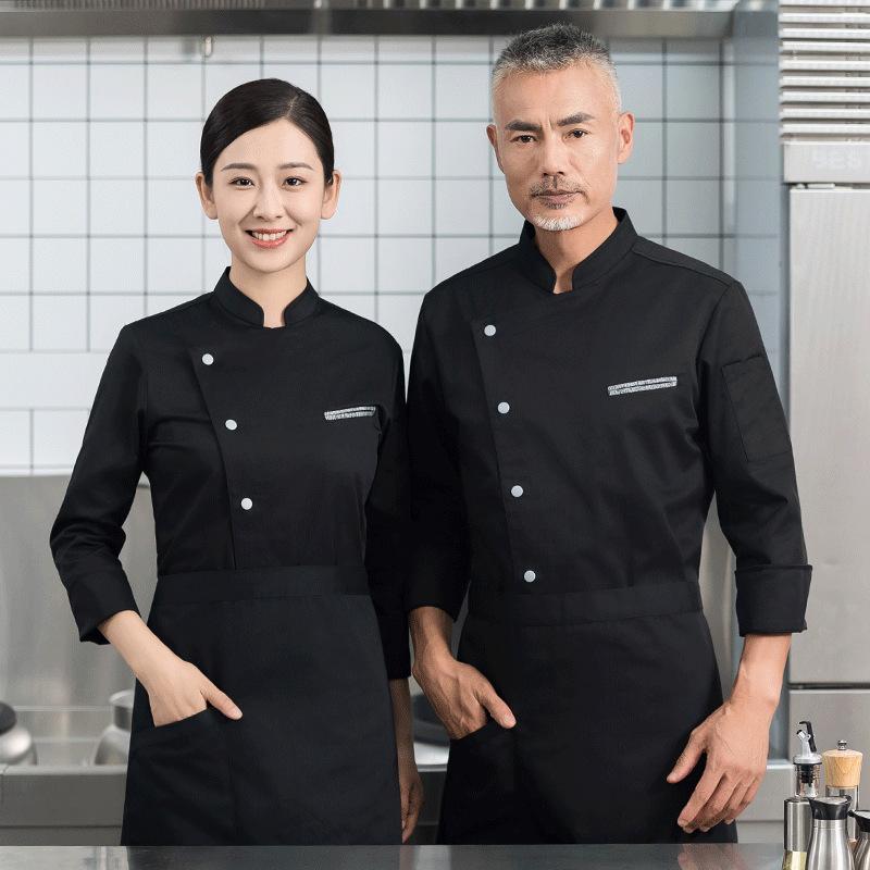Men's Catering Long Sleeve Bre - Embroidery Kitchen ulasan dan harga