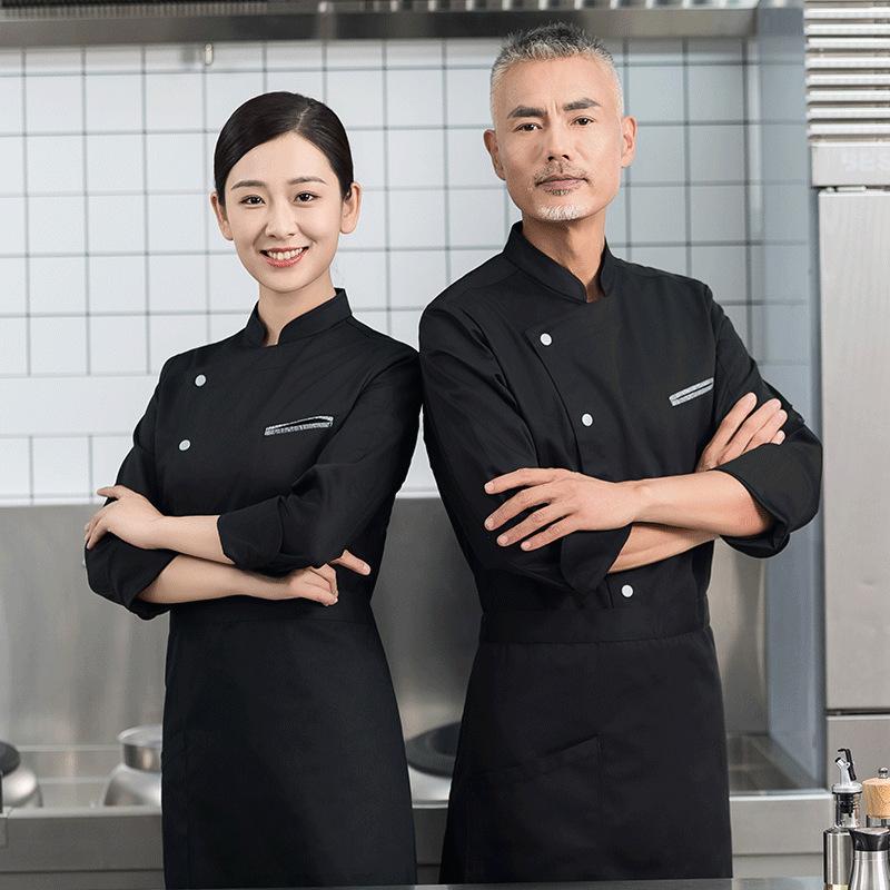 Men's Catering Long Sleeve Bre - Embroidery Kitchen ulasan dan harga