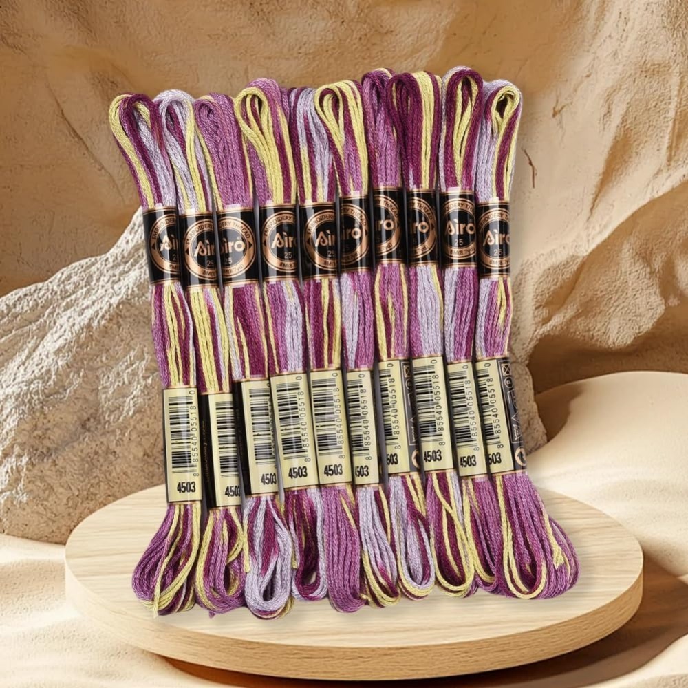 6 Strands Purple Variegated Em - Embroidery Bracelet ulasan dan harga