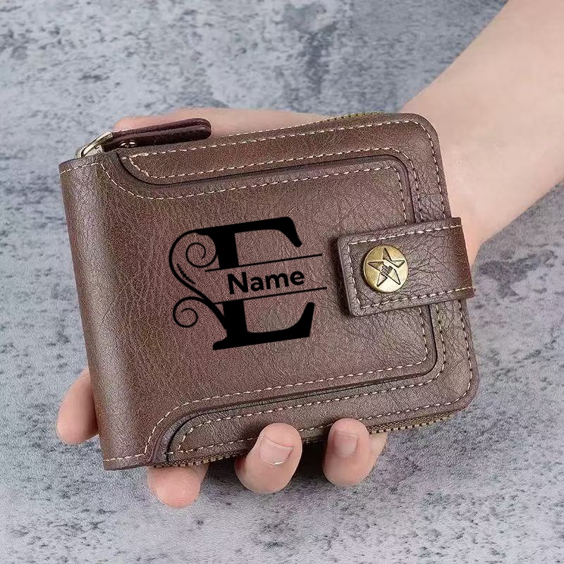 Men's Custom Wallet - Personal - Embroidery Alphabet ulasan dan harga
