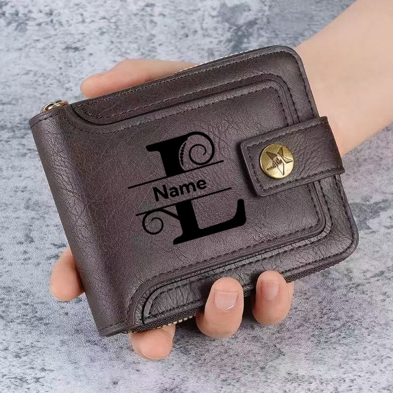 Men's Custom Wallet - Personal - Embroidery Alphabet ulasan dan harga