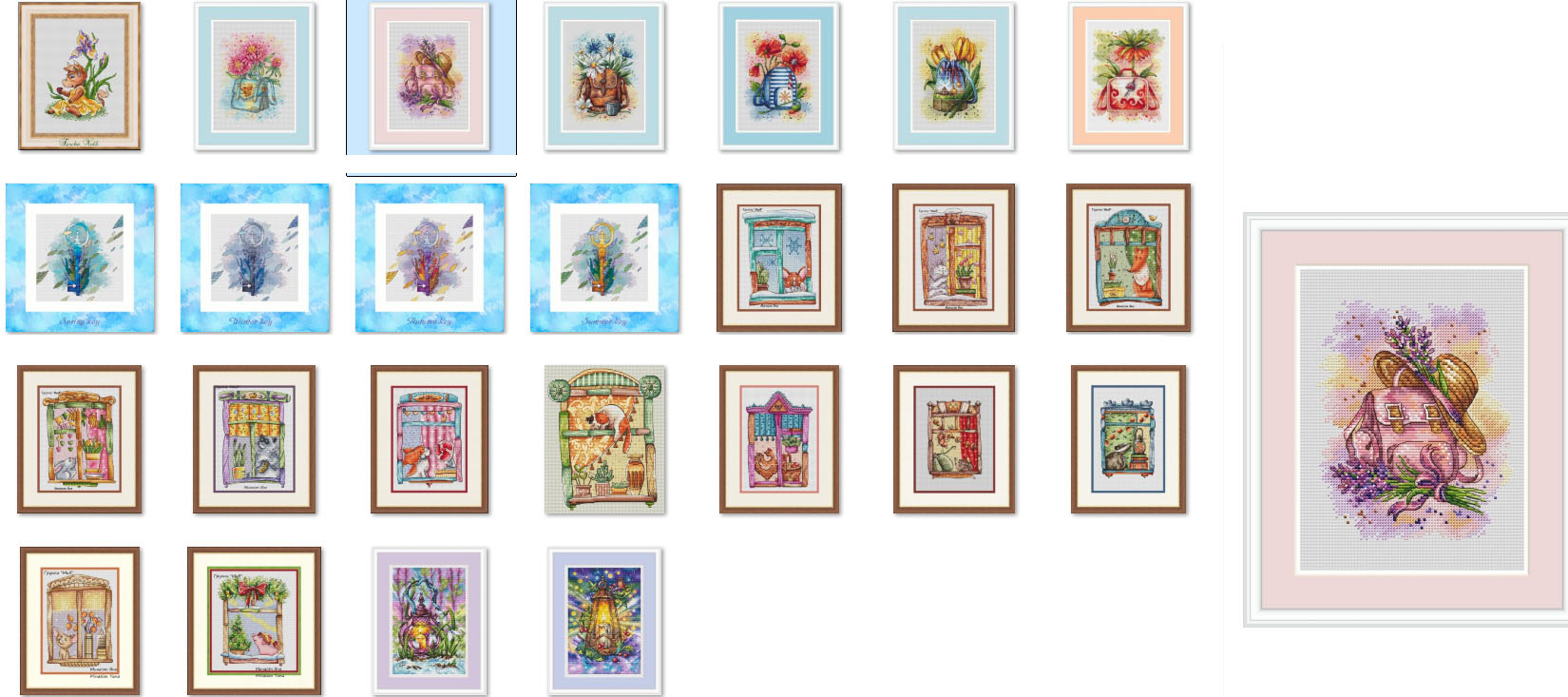 Counted Cross Stitch Kit for E - Embroidery Backpack Kit ulasan dan harga