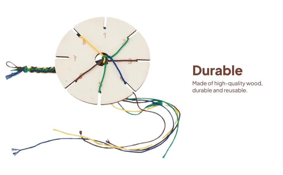 Kumihimo Disk Wooden Bracelet  - Embroidery Bracelet ulasan dan harga