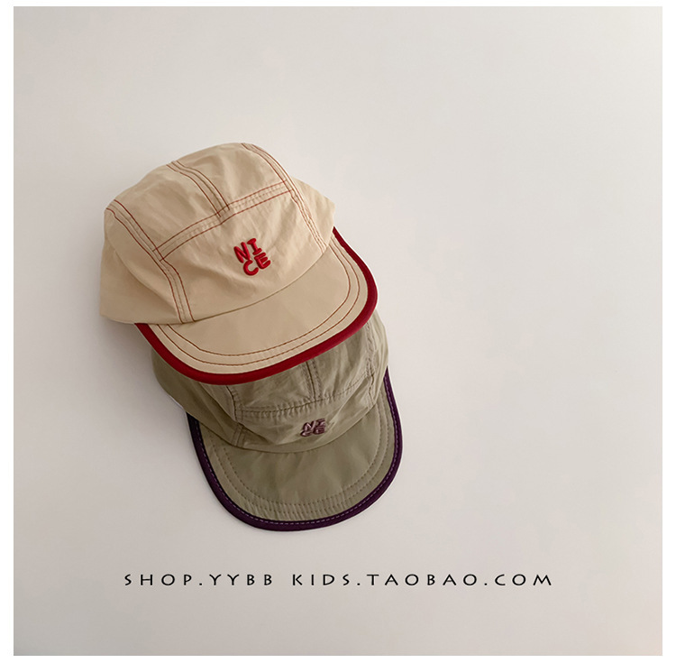 Summer Quick Dry Hat for Baby  - Embroidery Font ulasan dan harga