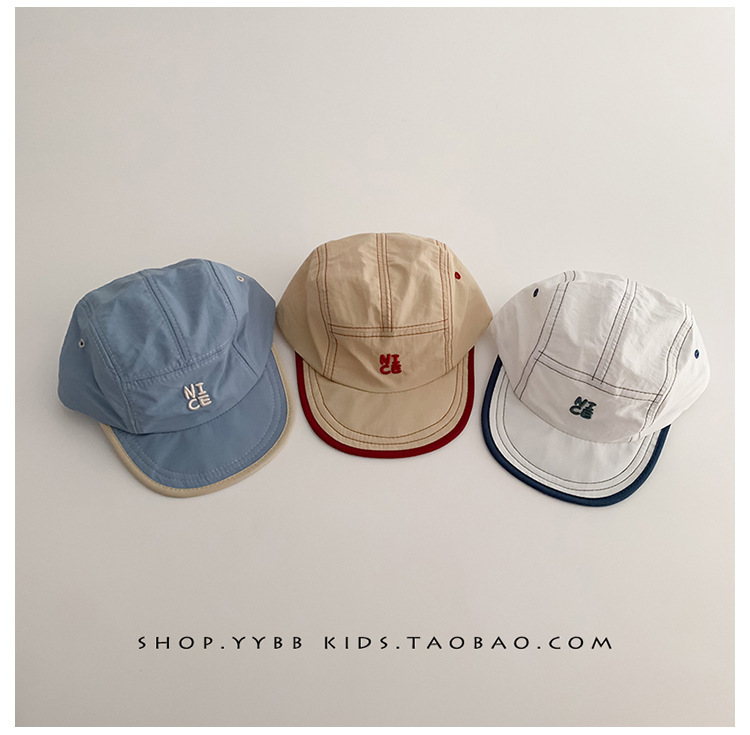 Summer Quick Dry Hat for Baby  - Embroidery Font ulasan dan harga