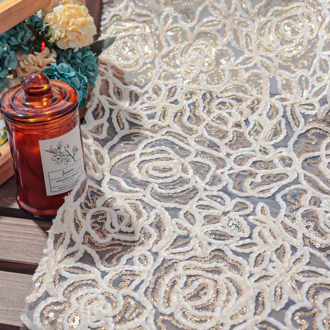 European Style Fashionable Seq - Embroidery Roses ulasan dan harga