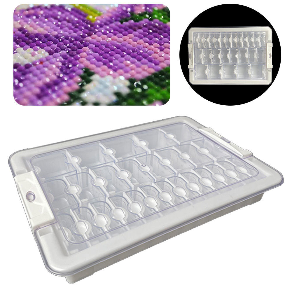 9/15/21/24/26/39 Grids Clear D - Embroidery Beads ulasan dan harga