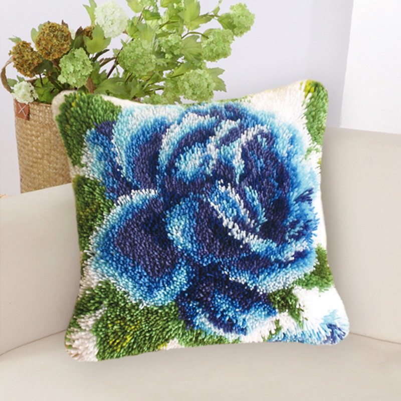 Rose Flower Latch Hook Kits DI - Embroidery Roses ulasan dan harga