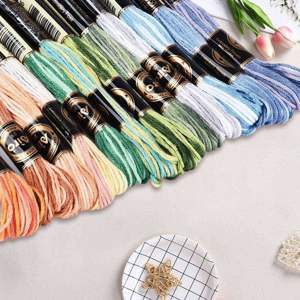 12 Skeins 105 Yards Cross Stit - Embroidery Bracelet ulasan dan harga