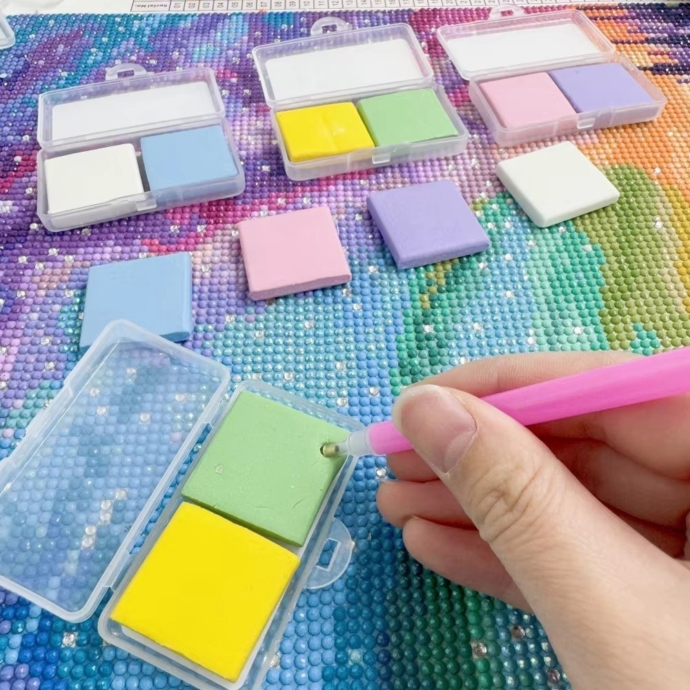 1/2PCS Silicone Diamond Painti - Embroidery Cream ulasan dan harga