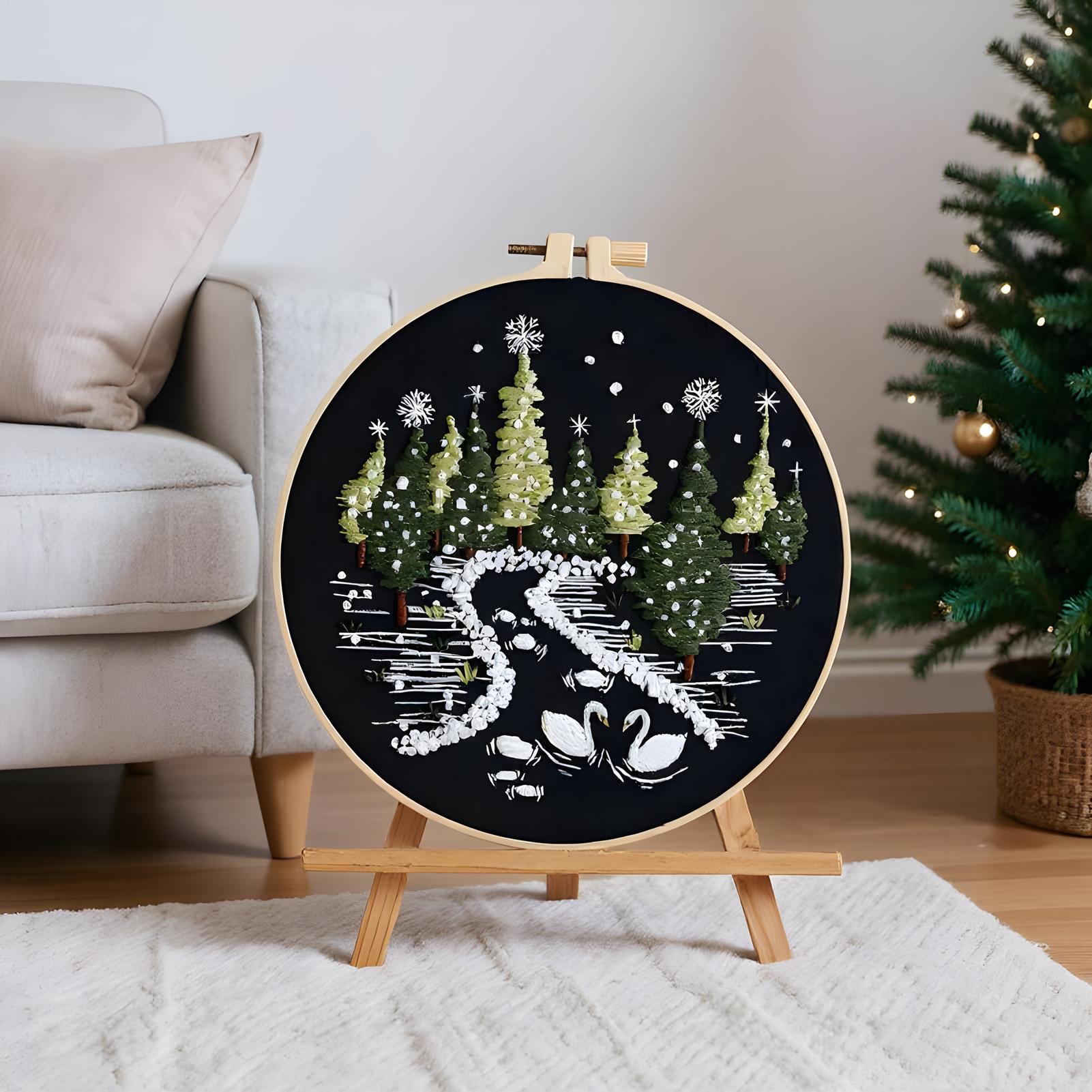 Christmas Embroidery Kit Easy  - Embroidery Kitchen ulasan dan harga