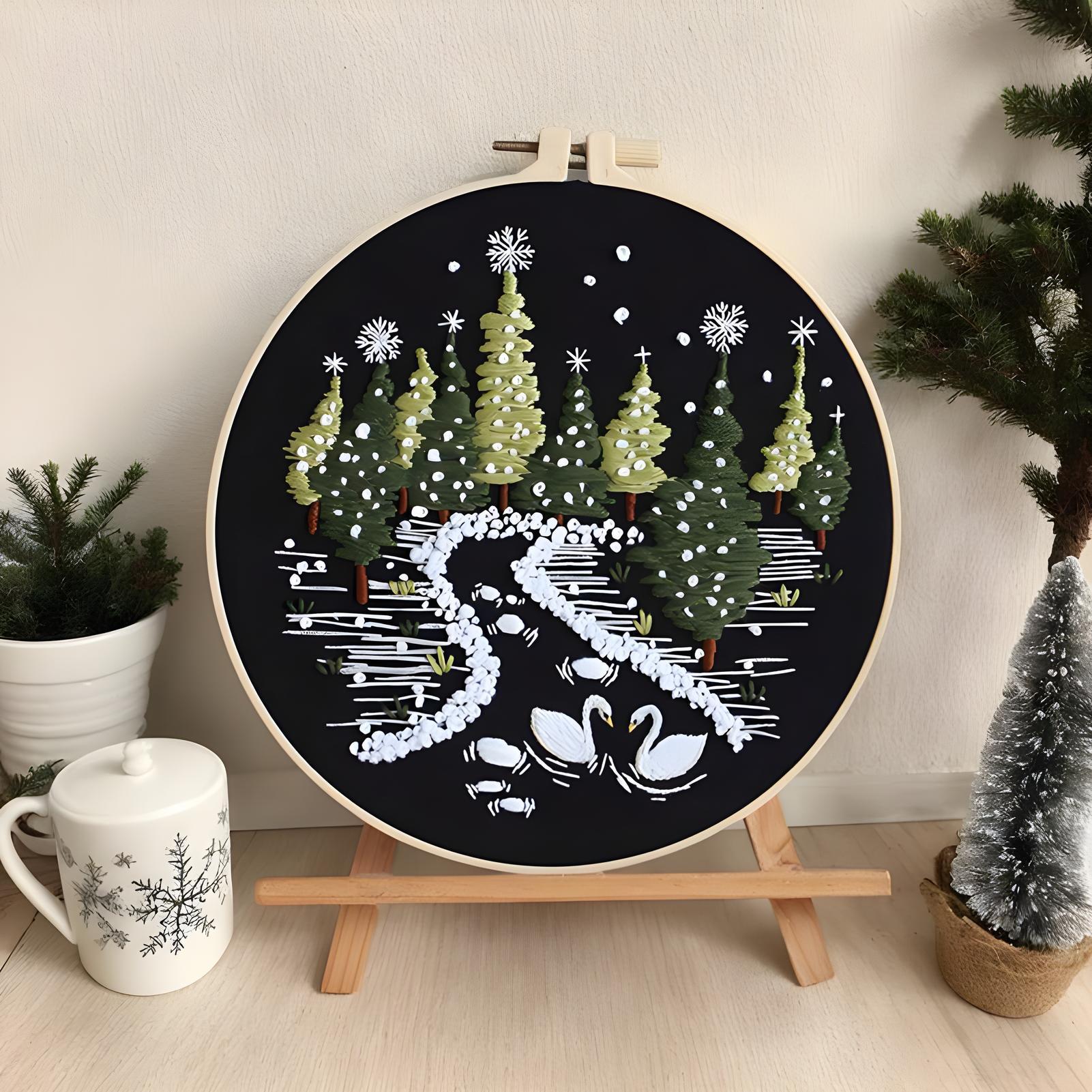 Christmas Embroidery Kit Easy  - Embroidery Kitchen ulasan dan harga