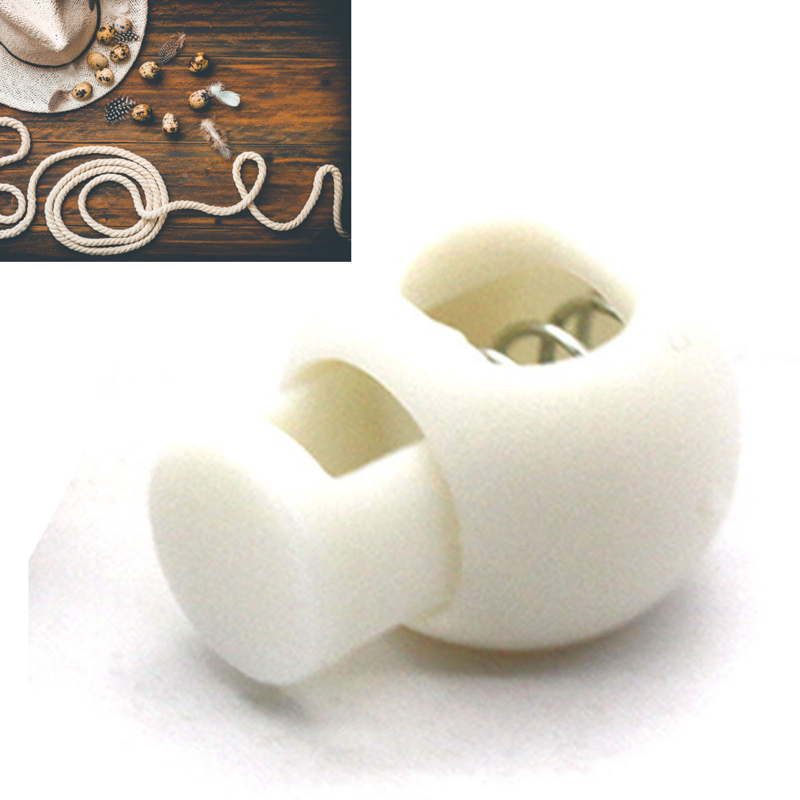 Spring Cord Lock Single Hole E - Embroidery Backpack Kit ulasan dan harga