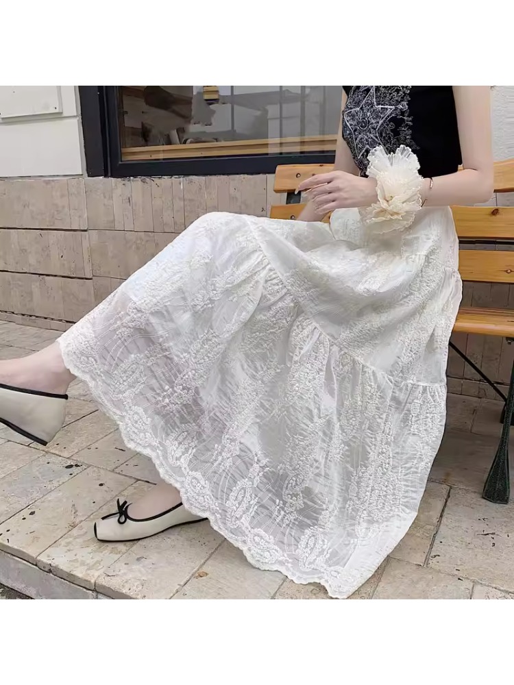 plus Size Women's High Waist A - Embroidery Effect ulasan dan harga