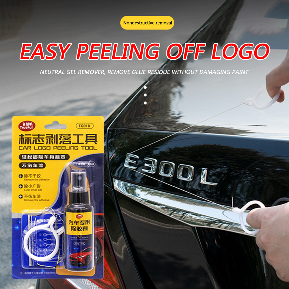 Car Logo Remover Kit Universal - Embroidery Alphabet ulasan dan harga
