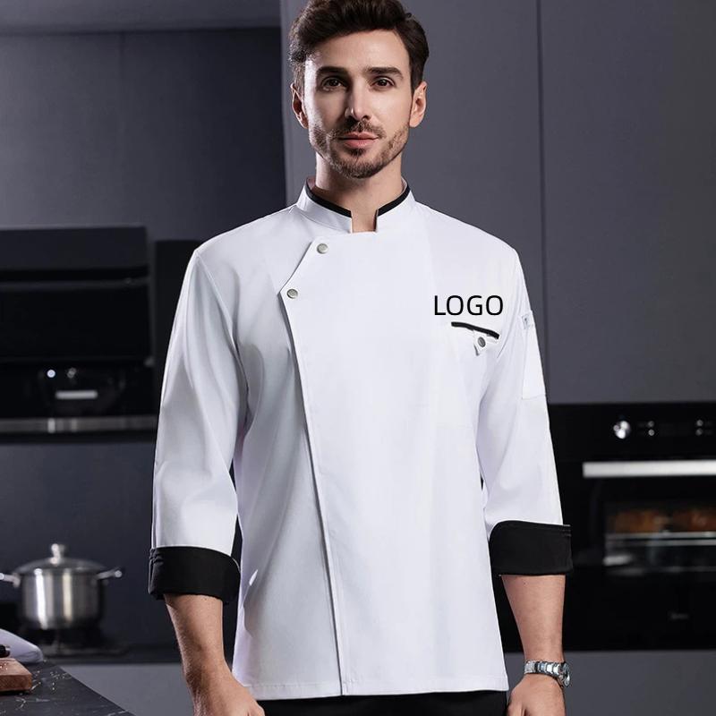 Chef Uniform Work Clothes Long - Embroidery Kitchen ulasan dan harga