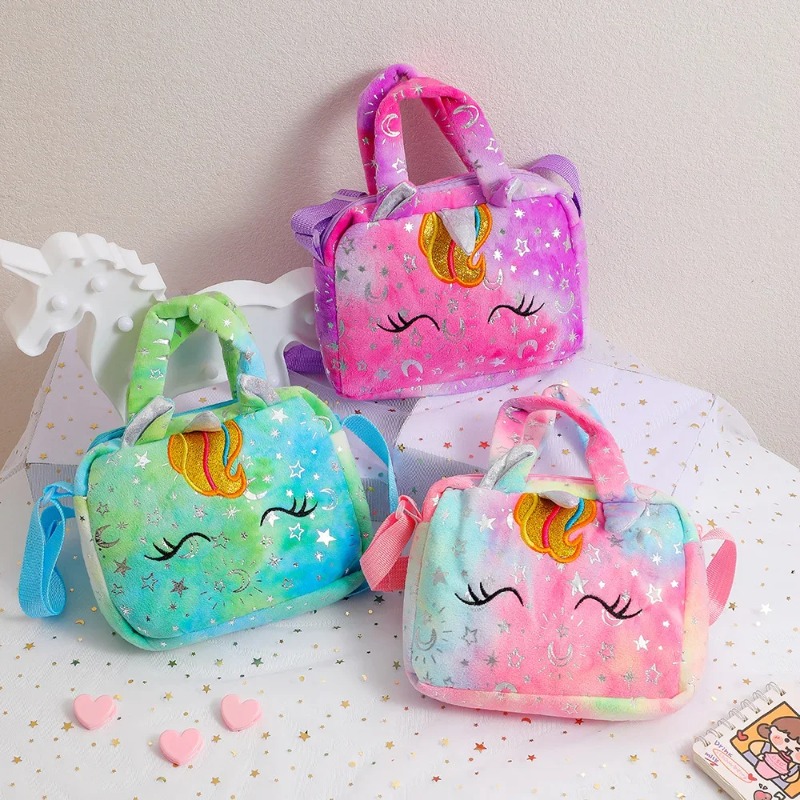 Sweet Unicorn Handbags For Gir - Embroidery Unicorn ulasan dan harga
