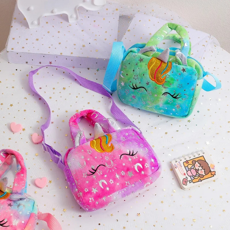 Sweet Unicorn Handbags For Gir - Embroidery Unicorn ulasan dan harga