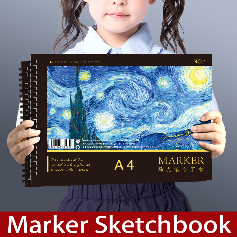 60 Sheets A4 Coil Sketchbook,  - Copic Marker Sketch ulasan dan harga
