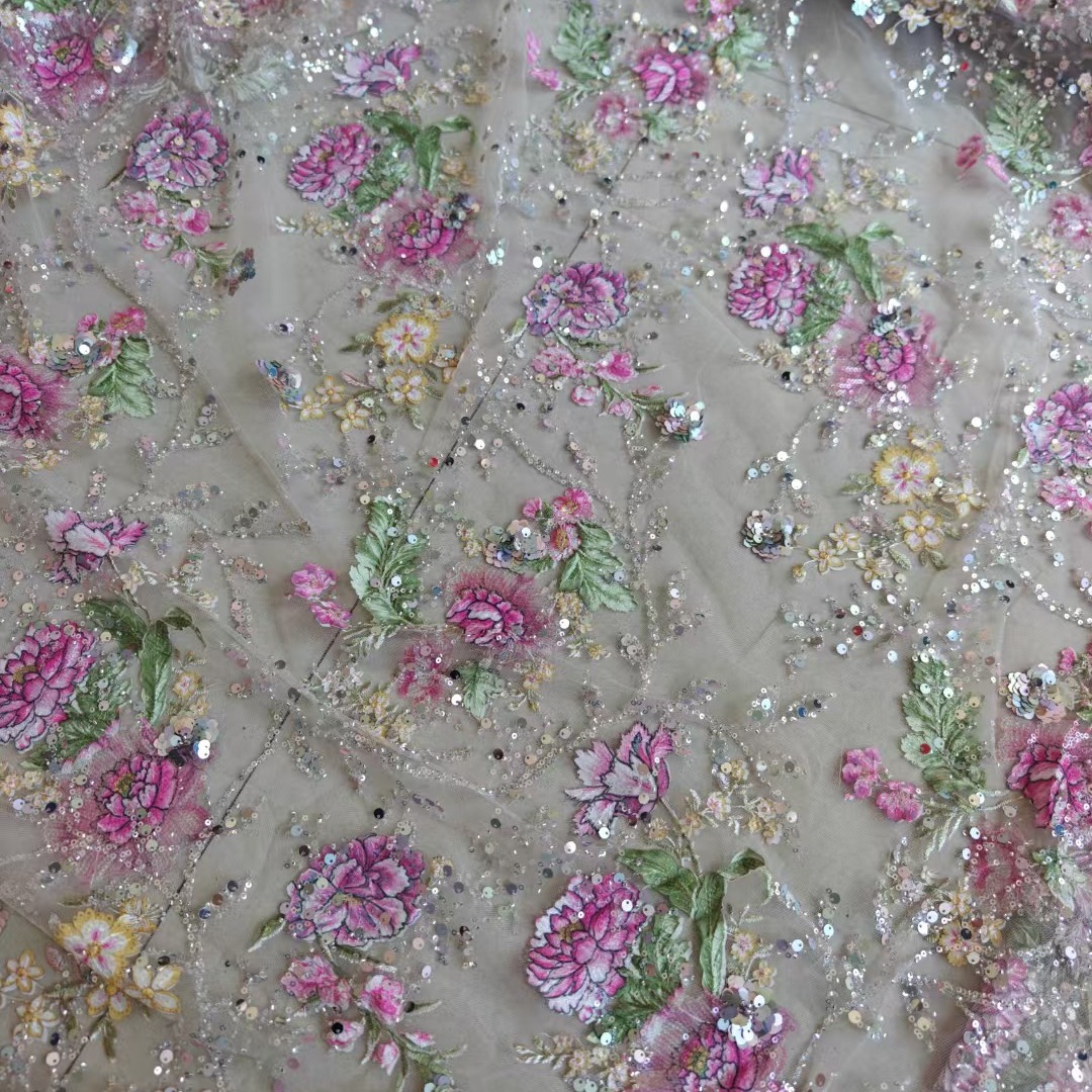 1M 120Cm Wide Luxury Beaded La - Embroidery Beads ulasan dan harga