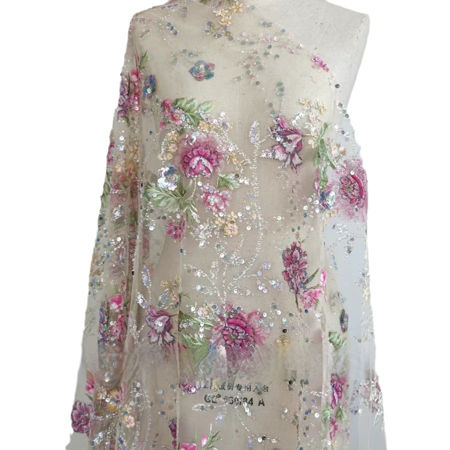 1M 120Cm Wide Luxury Beaded La - Embroidery Beads ulasan dan harga